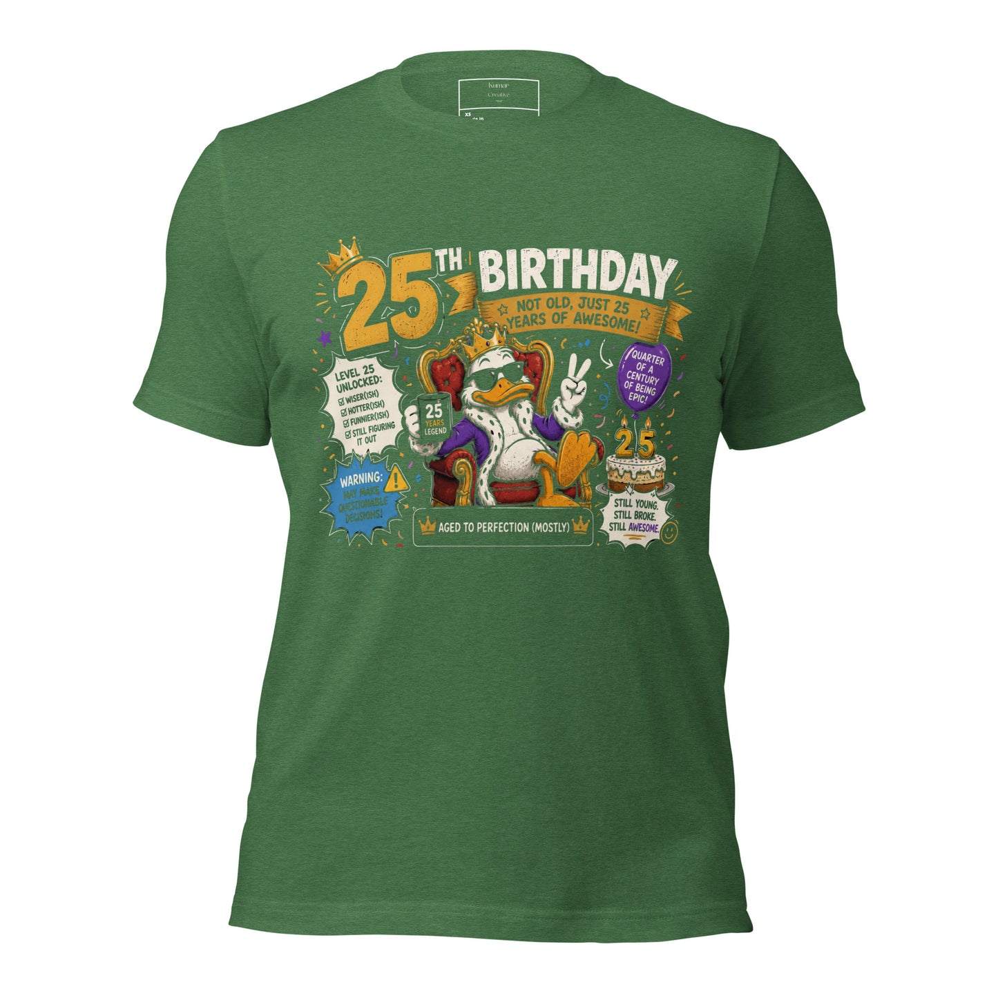 25th Birthday Green T-Shirt