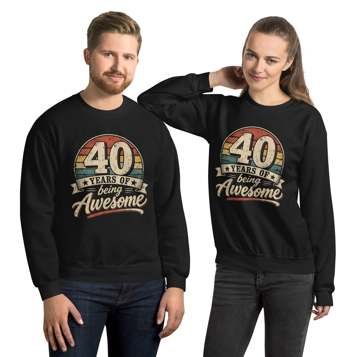 40 Years Of Being Awesome Unisex Jumper