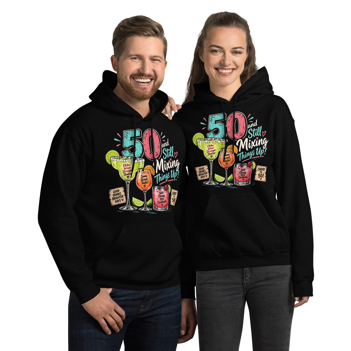 50 And Still Mixing Things Up Unisex Hoodie
