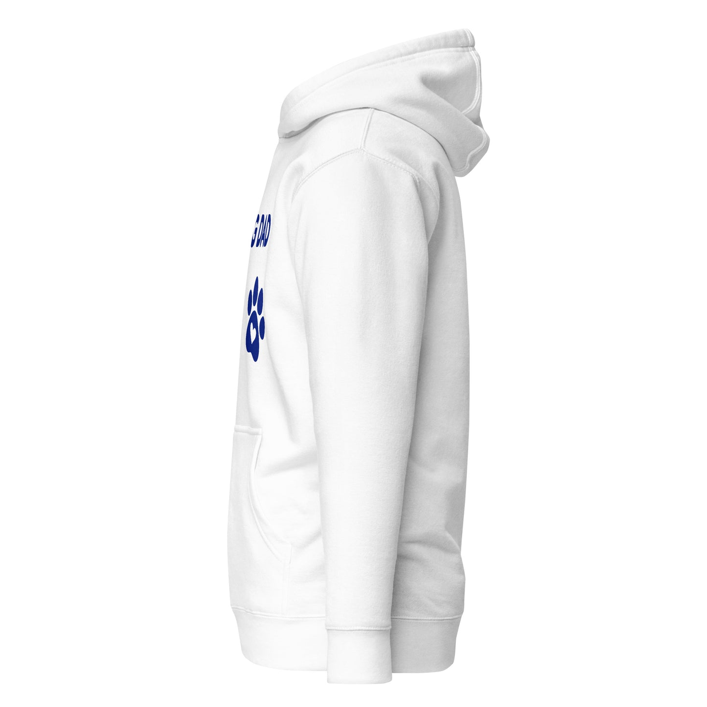 Side Of White Dog Dad Hoodie