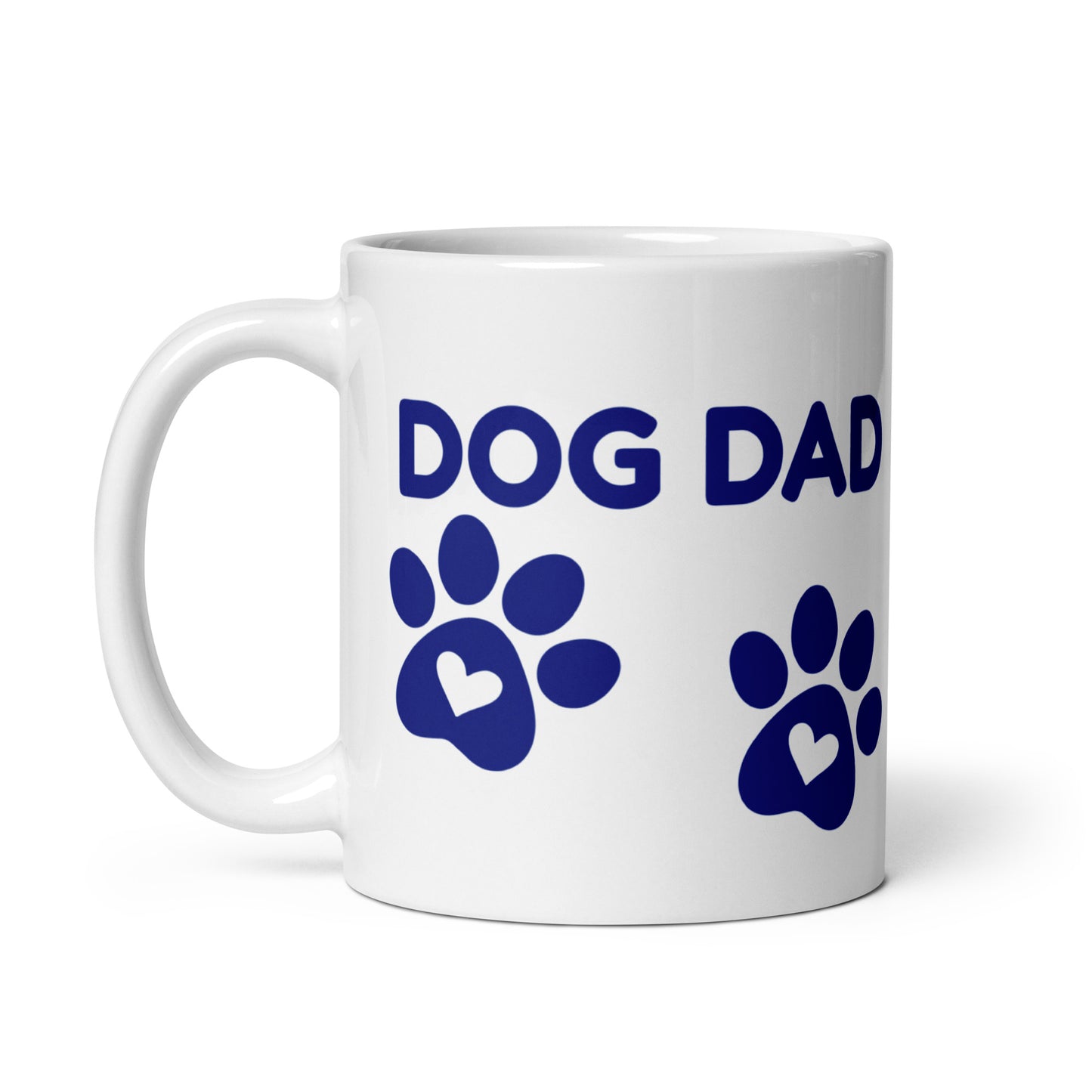 Dog Dad White Mug