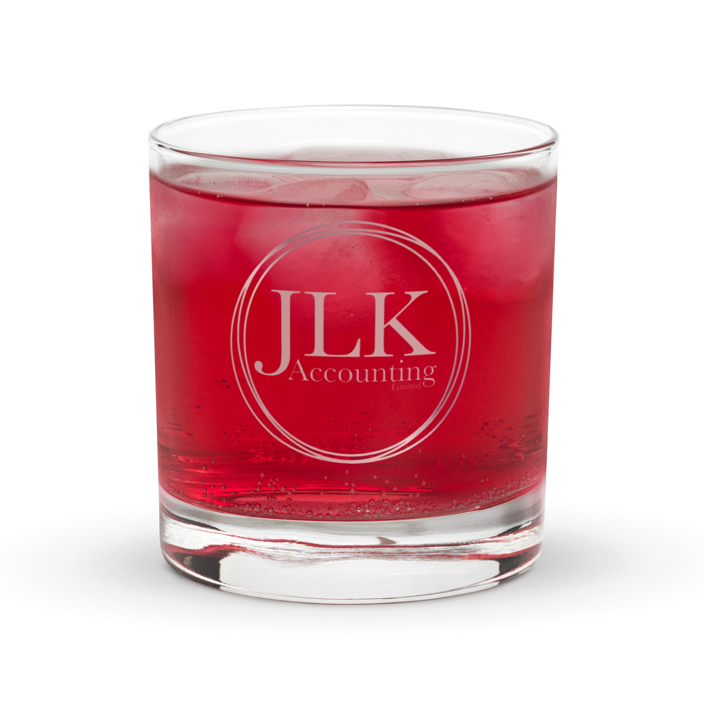 Logo Of JLK Accounting Branded Tumbler Glass
