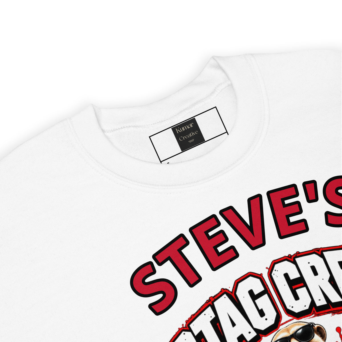 Personalised Name Stag Crew Sweater