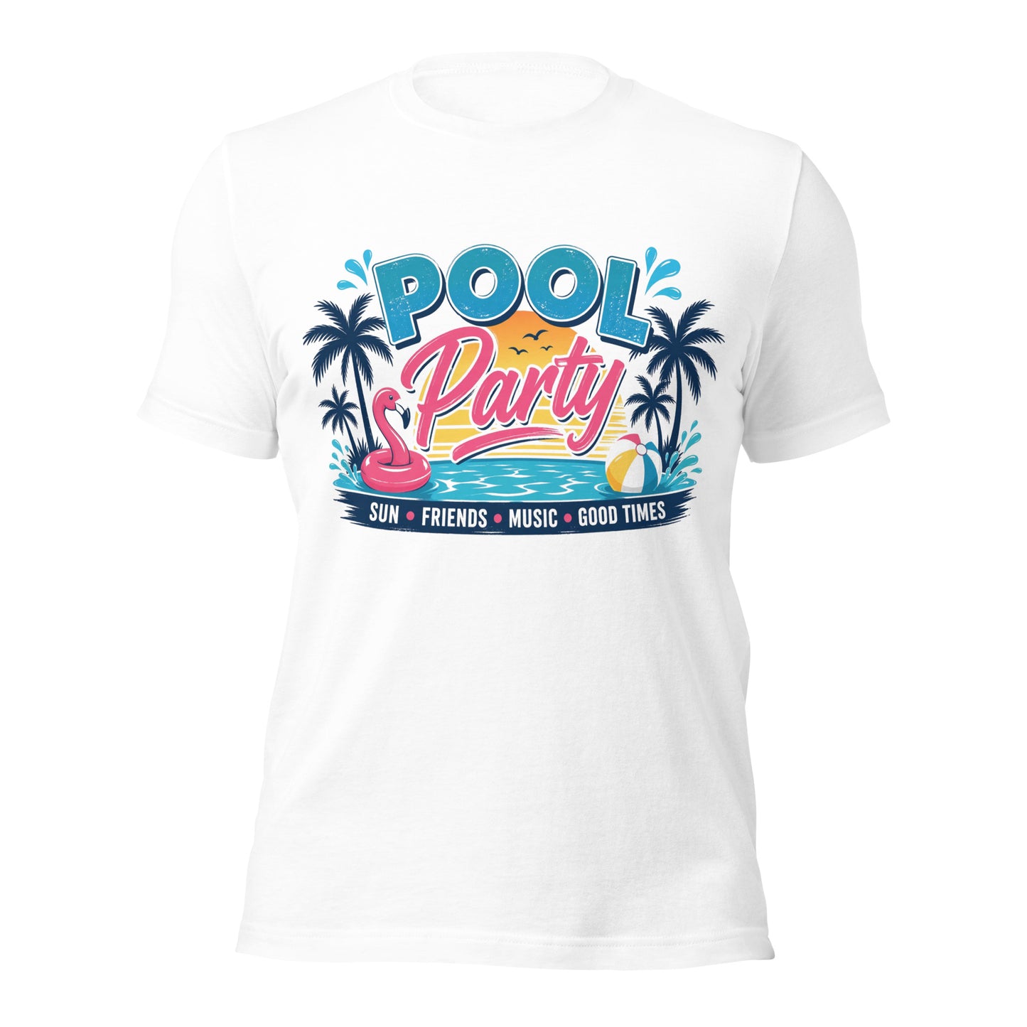 Pool Party White Tee