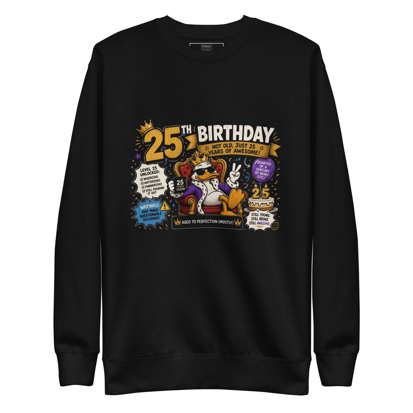 25th Birthday Celebration Black Jumper