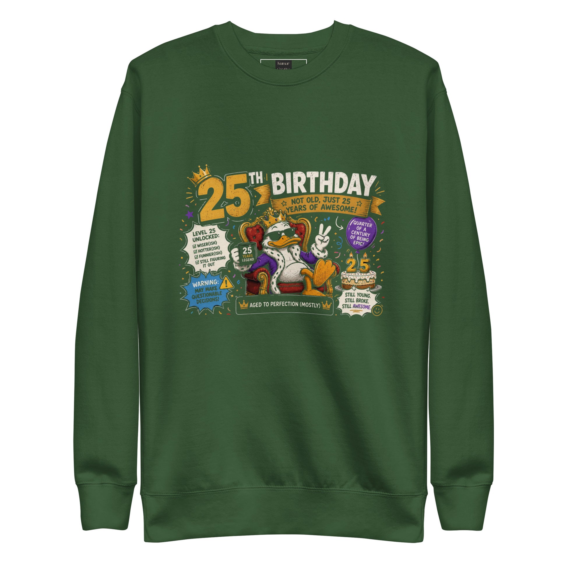 25 Years Of Awesome Green Jumper