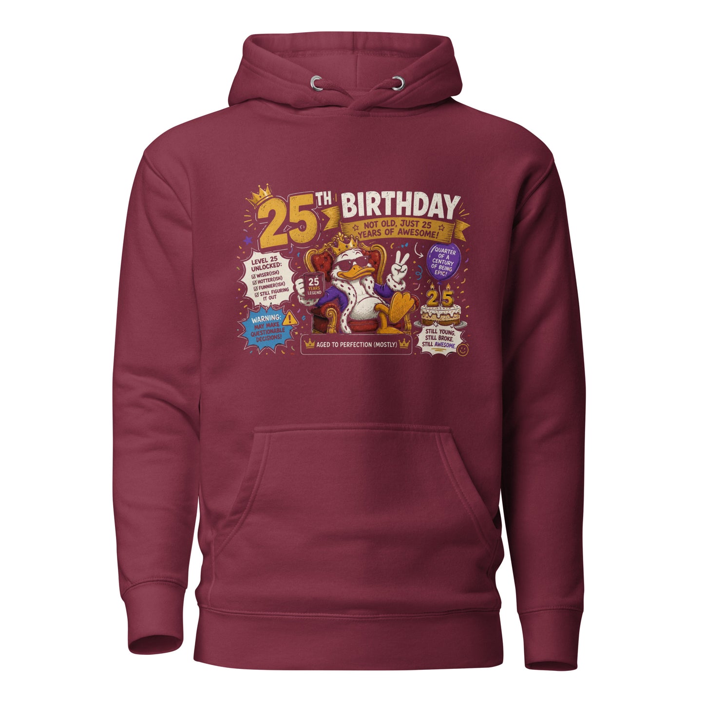 25th Birthday Red Hoody