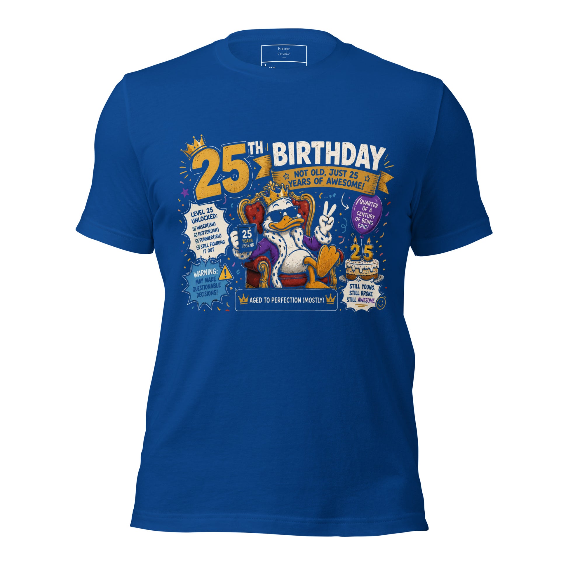 25th Birthday Blue T-Shirt