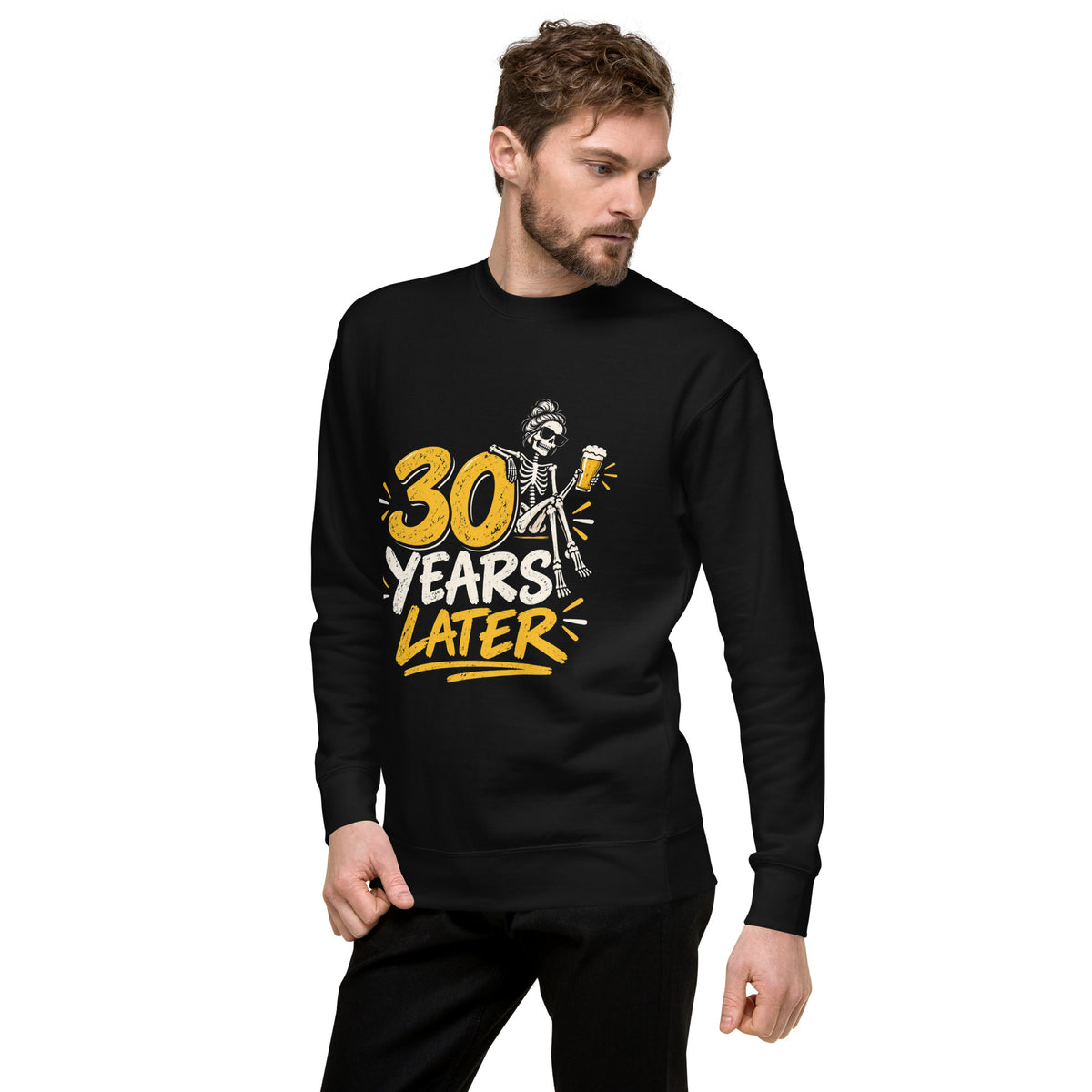 30 Years Later Beer Party Black Jumper