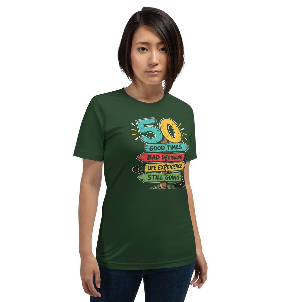 50 And Still Going Funny Tee
