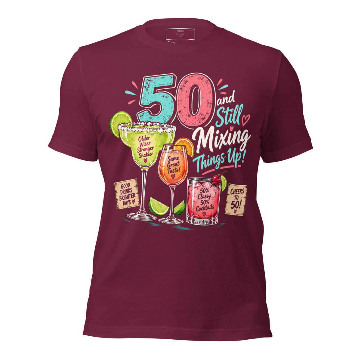 50 And Still Mixing Things Up Red T-Shirt