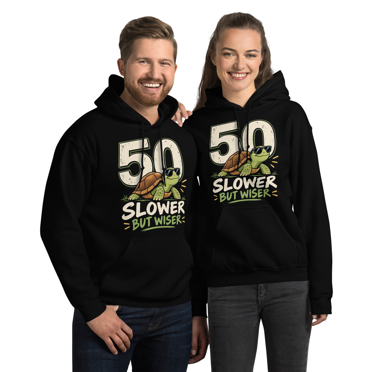 50 Slower But Wiser Unisex Hoodie