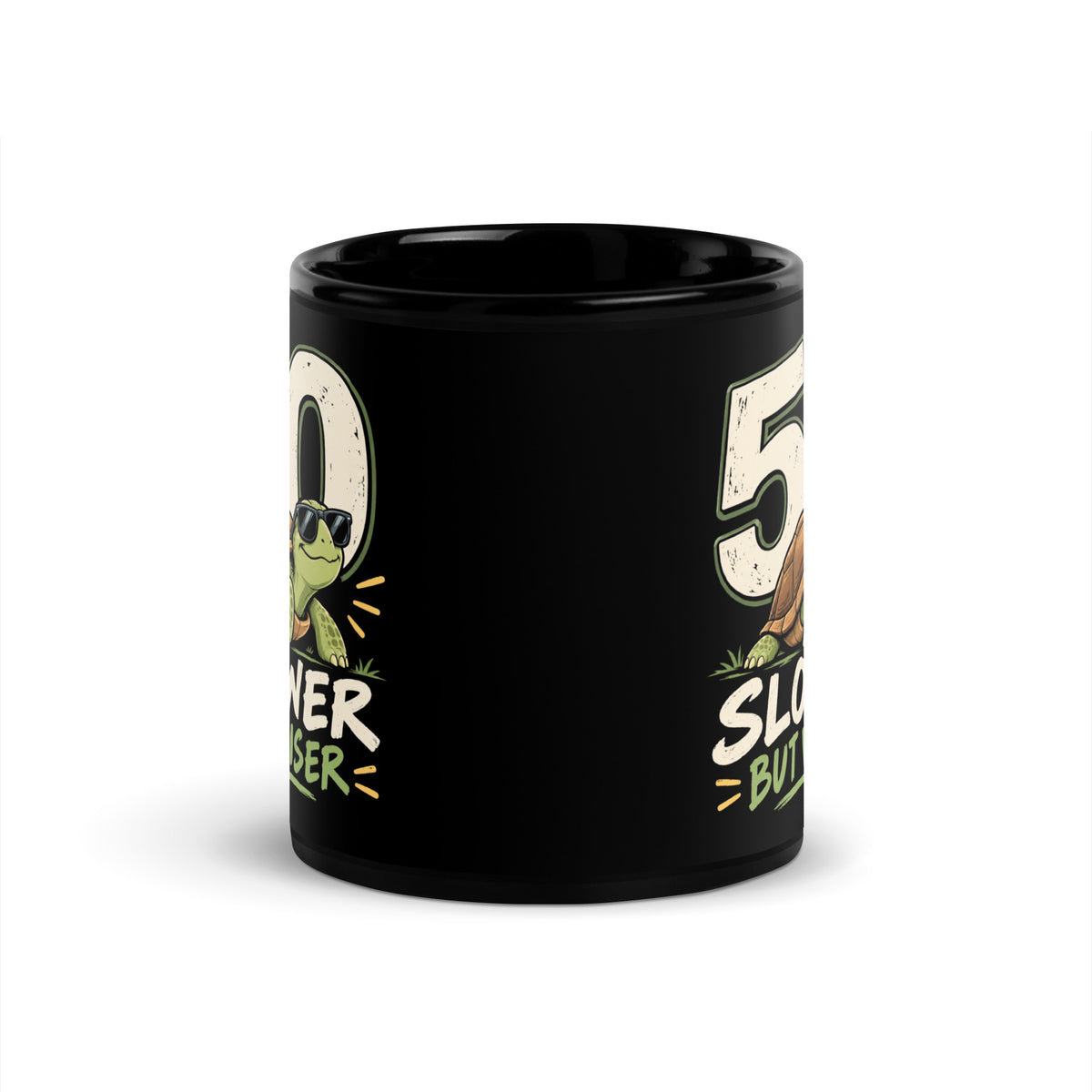 Edge Of 50 Years Slower But Wiser Mug