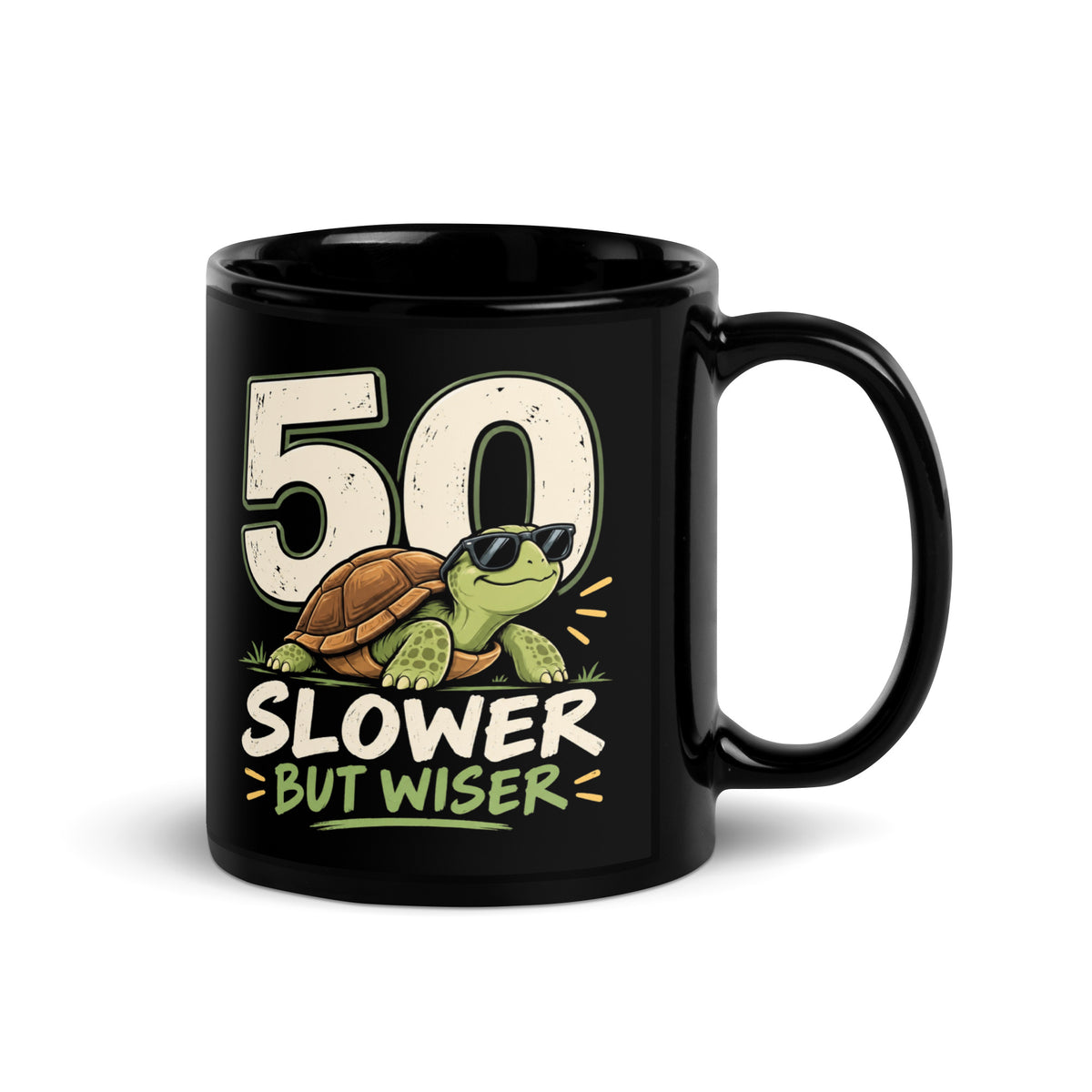 50 Years Slower But Wiser Birthday Mug