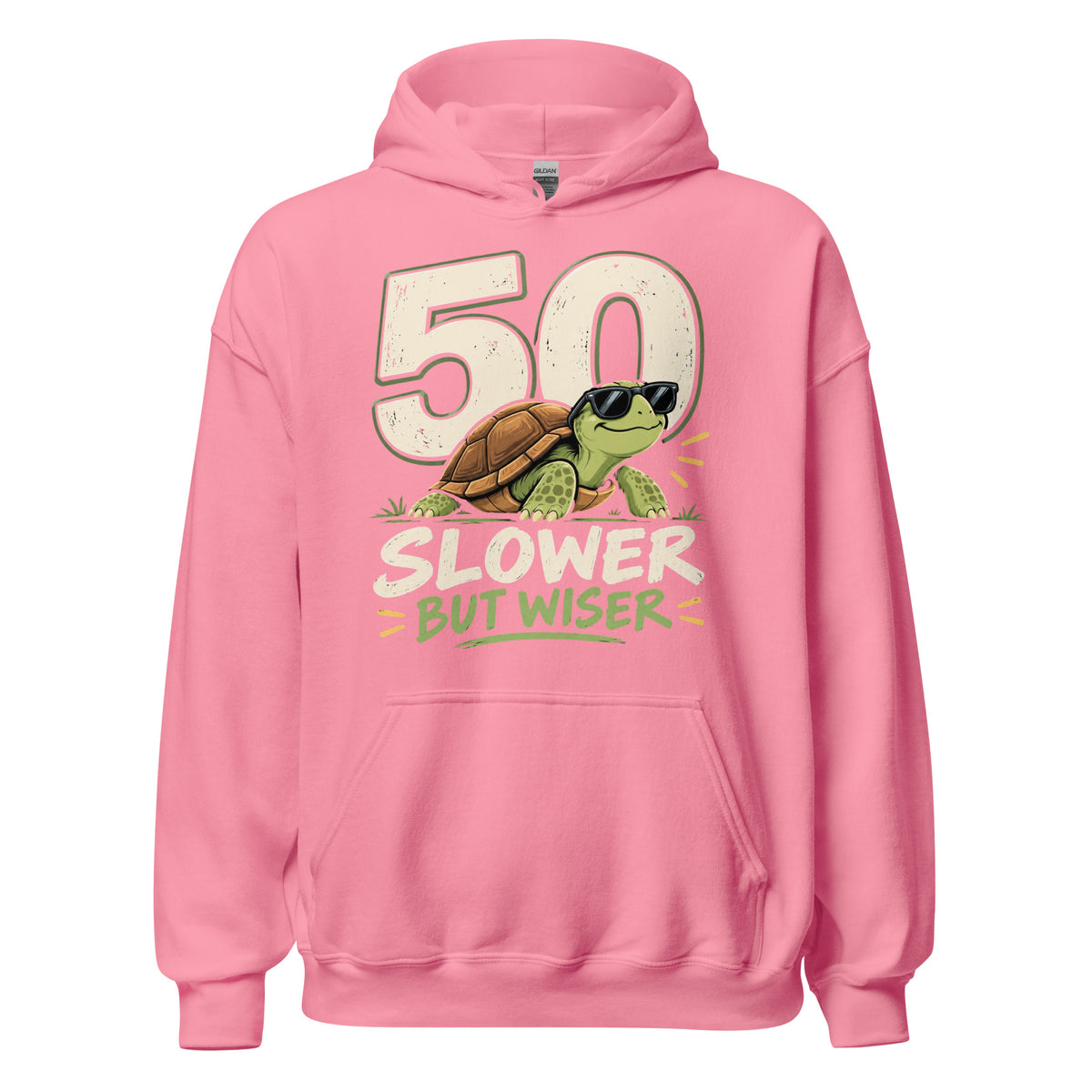 50 Slower but Wiser Pink Hoodie