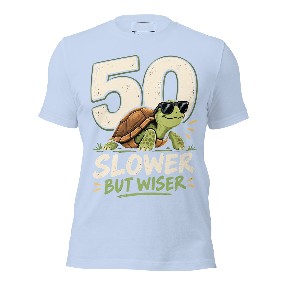 50 Slower But Wiser Blue T-Shirt