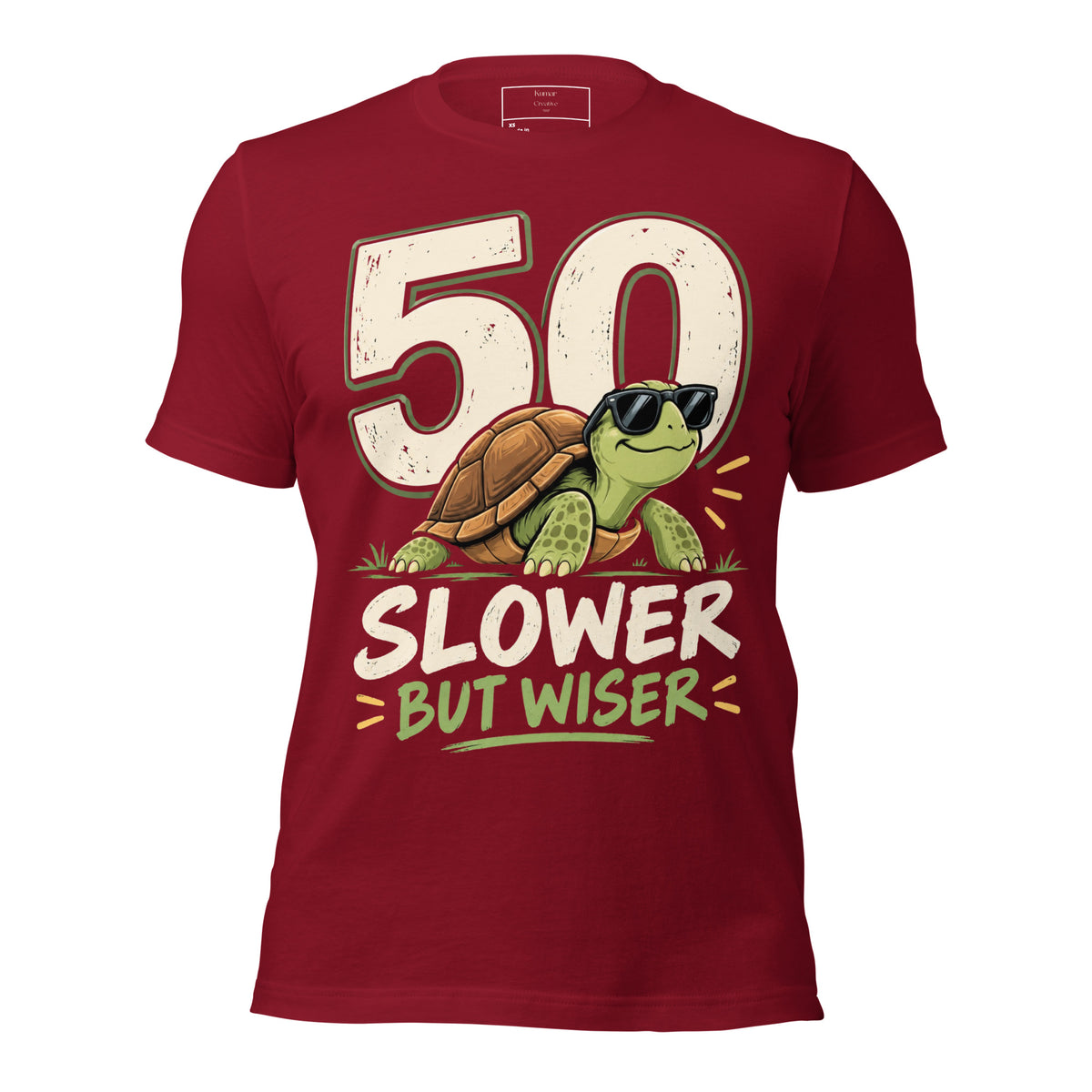 50 Slower But Wiser Red T-Shirt