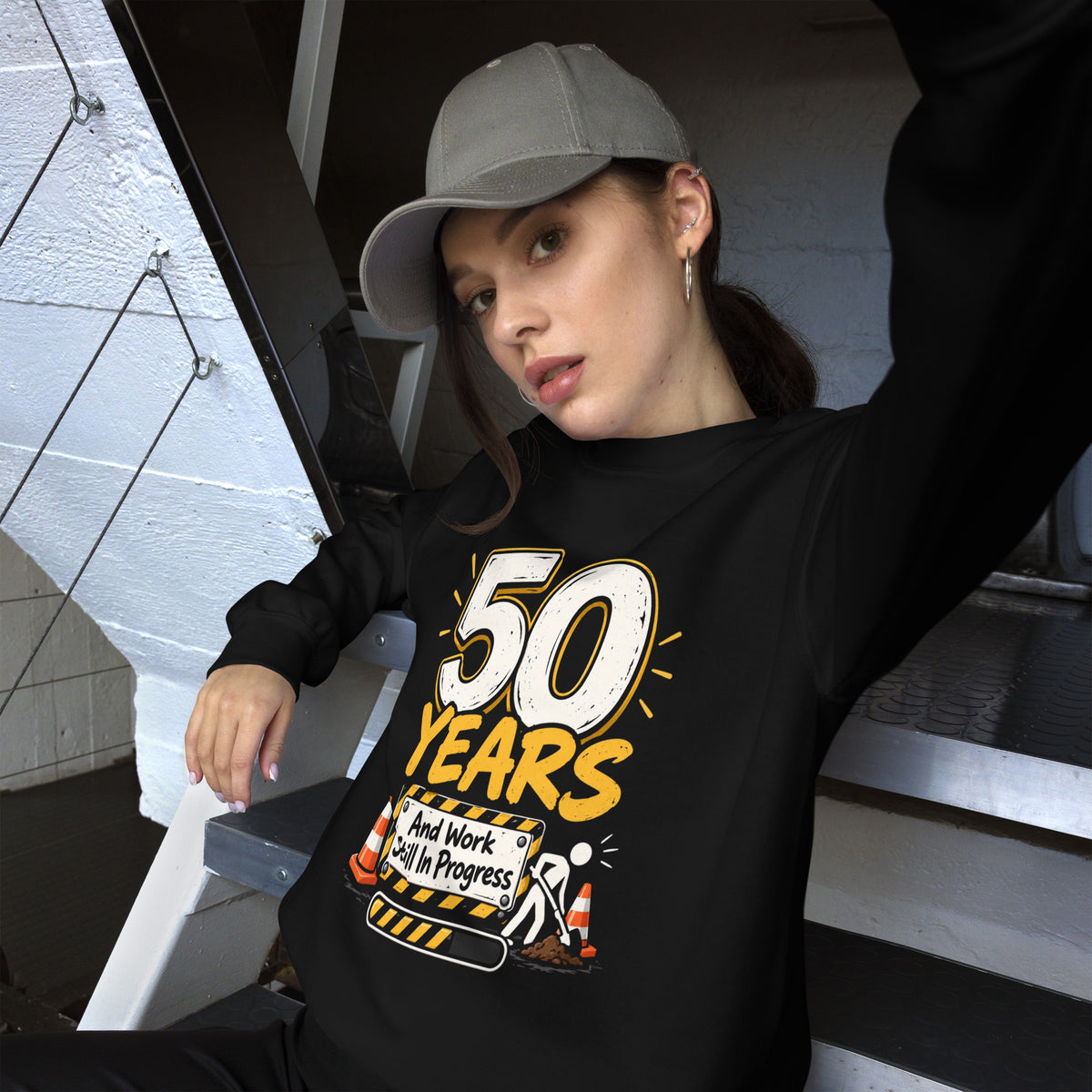 50 Years And Work Still In Progress Black Jumper