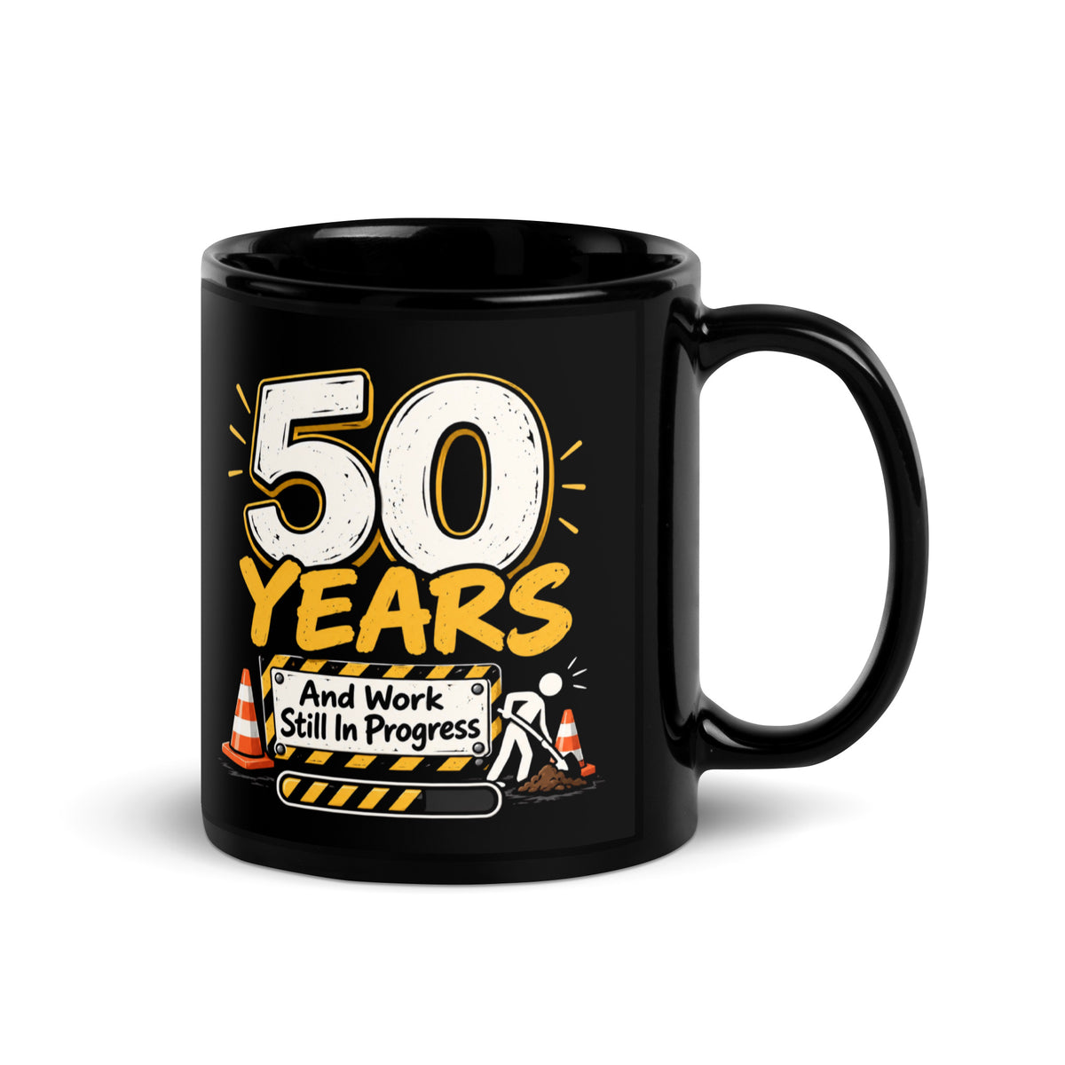 50 Years And Work Still In Progress Mug