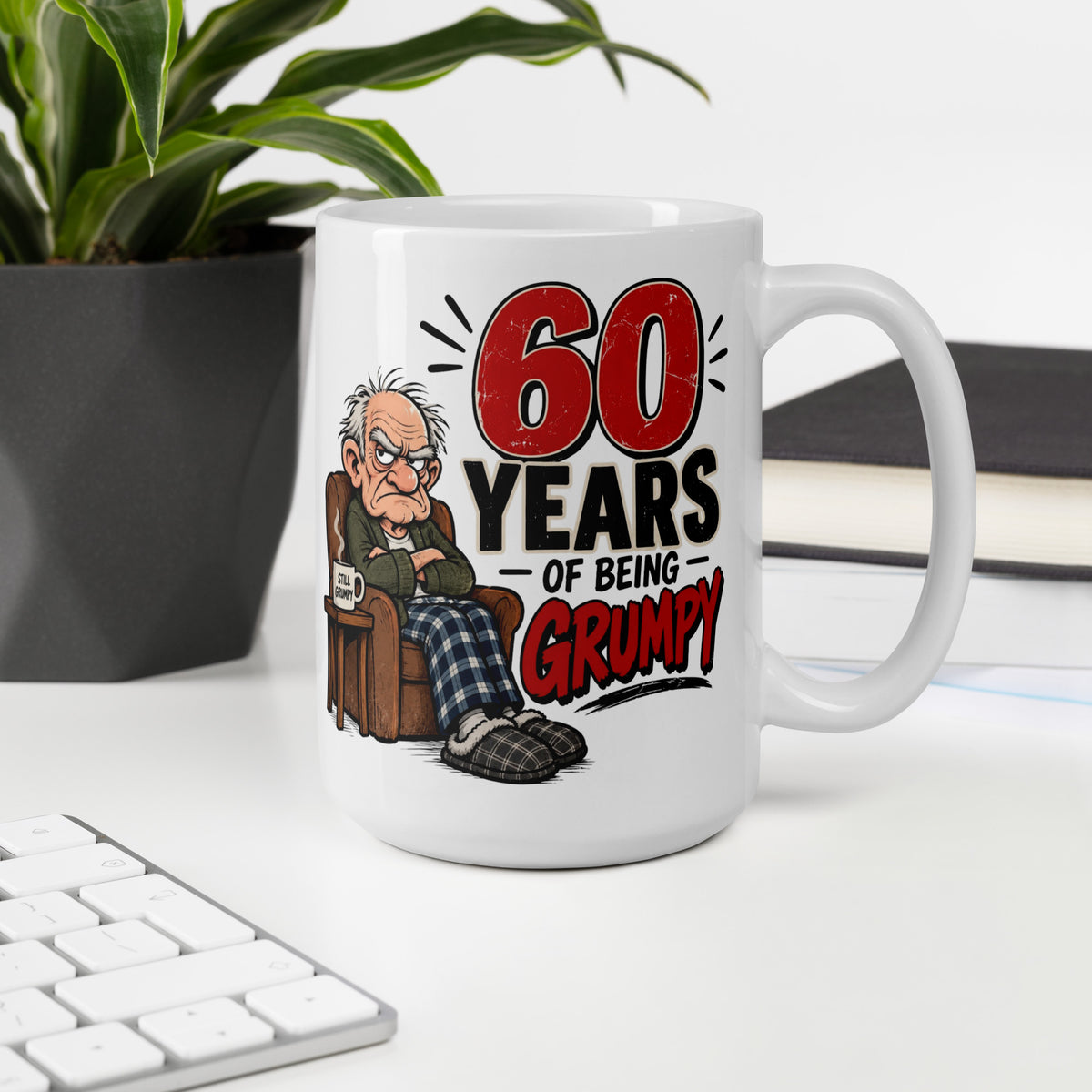 60 years Of Being Grumpy Drinks Mug