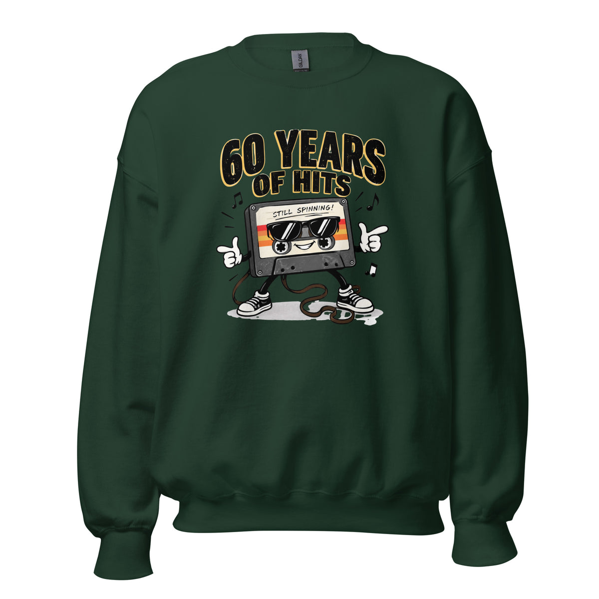 60 Years Of Hits Green Jumper
