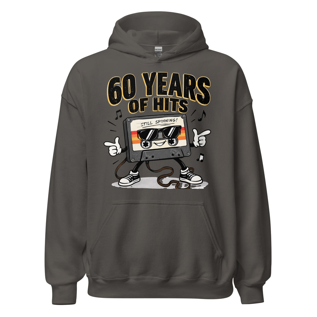 60 years Of Hits Grey Hoodie