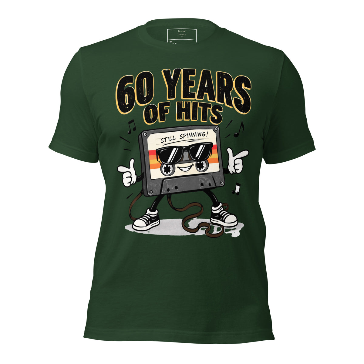 60 Years Of Hits Green T-shirt