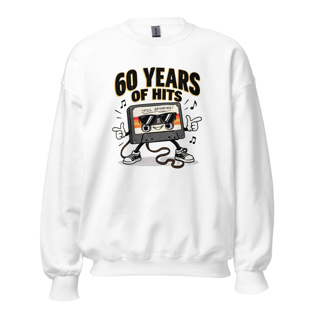 60 Years Of Hits White Jumper