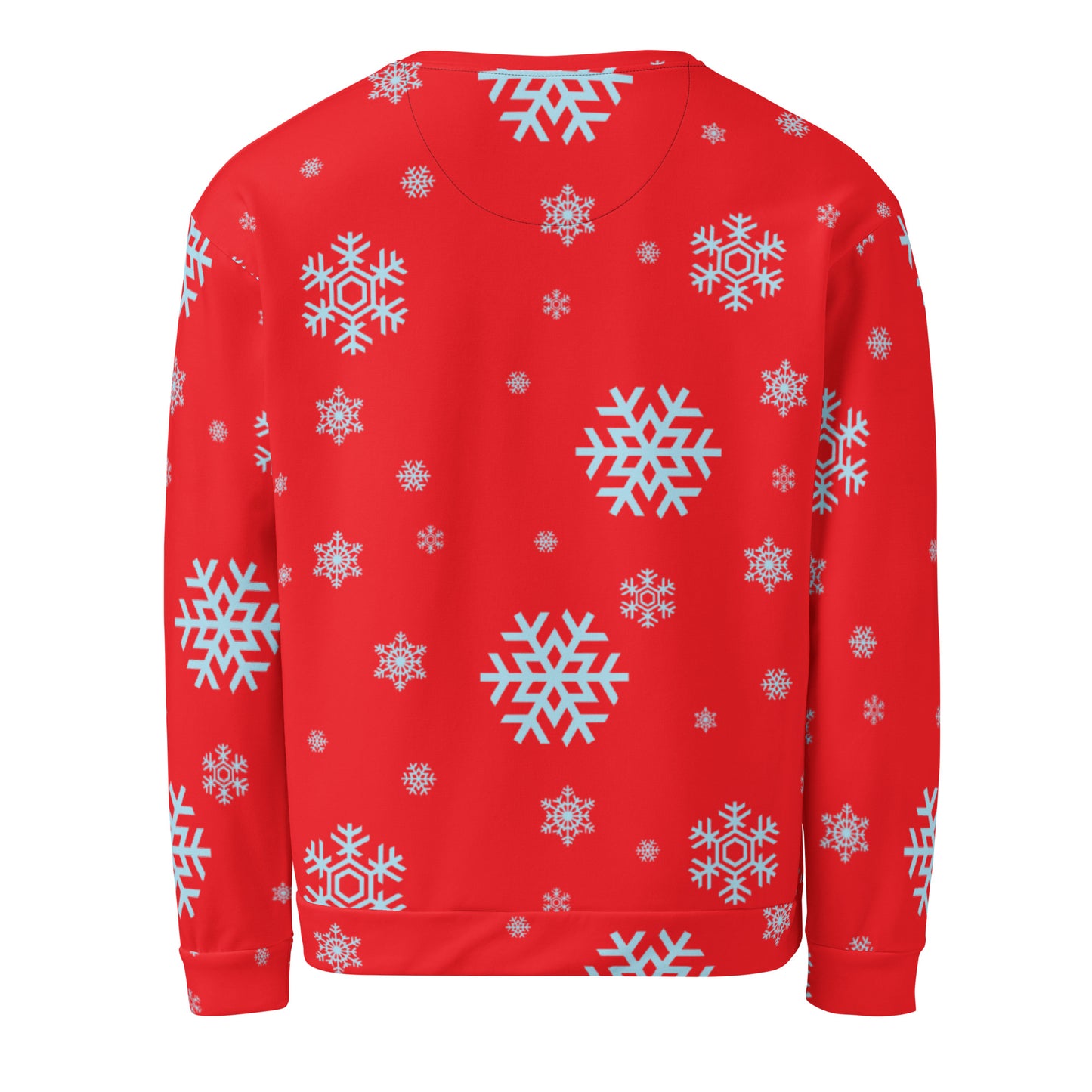 Back View Of Christmas Pudding Party Sweater