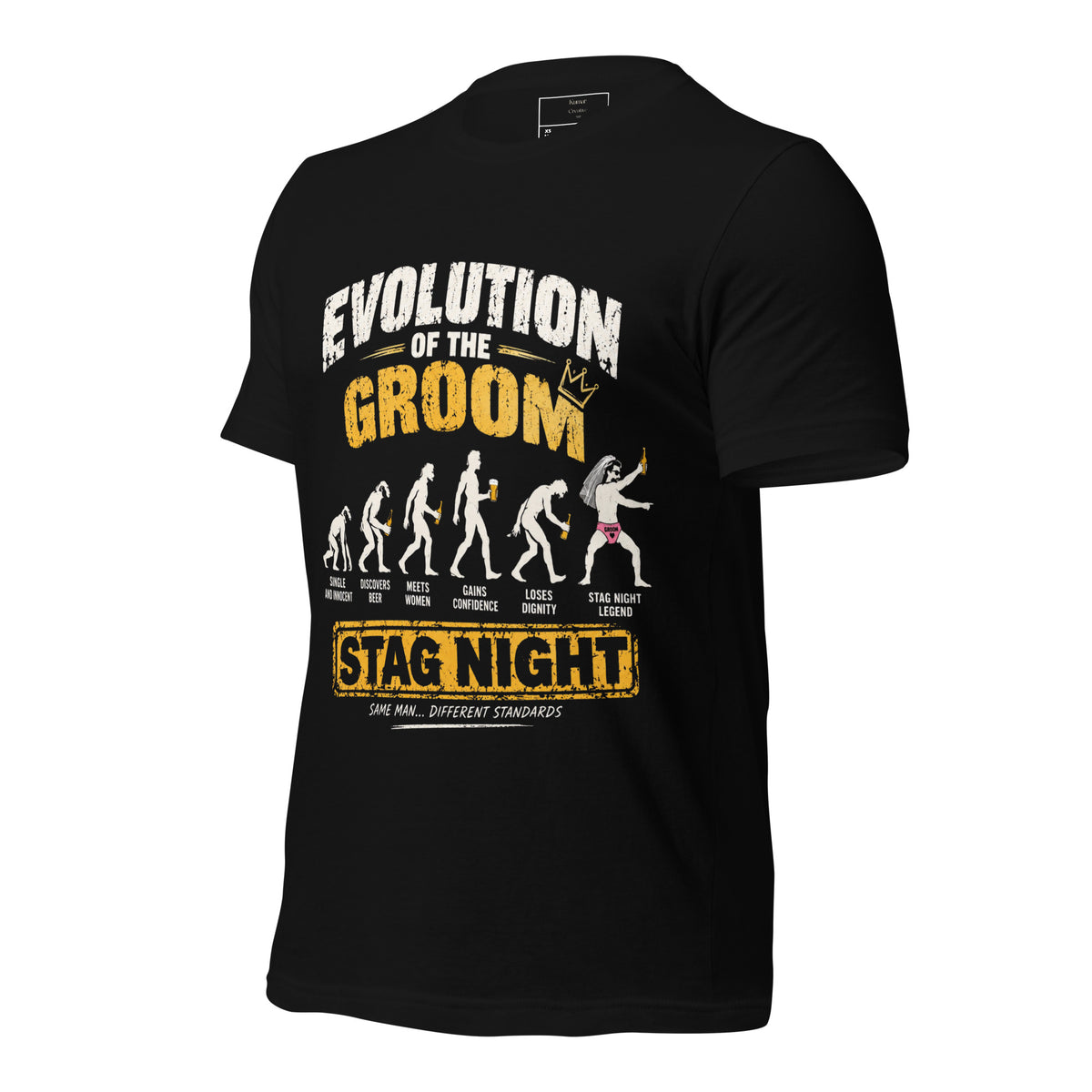 Evolution Of The Groom Stag Night Party T-Shirt