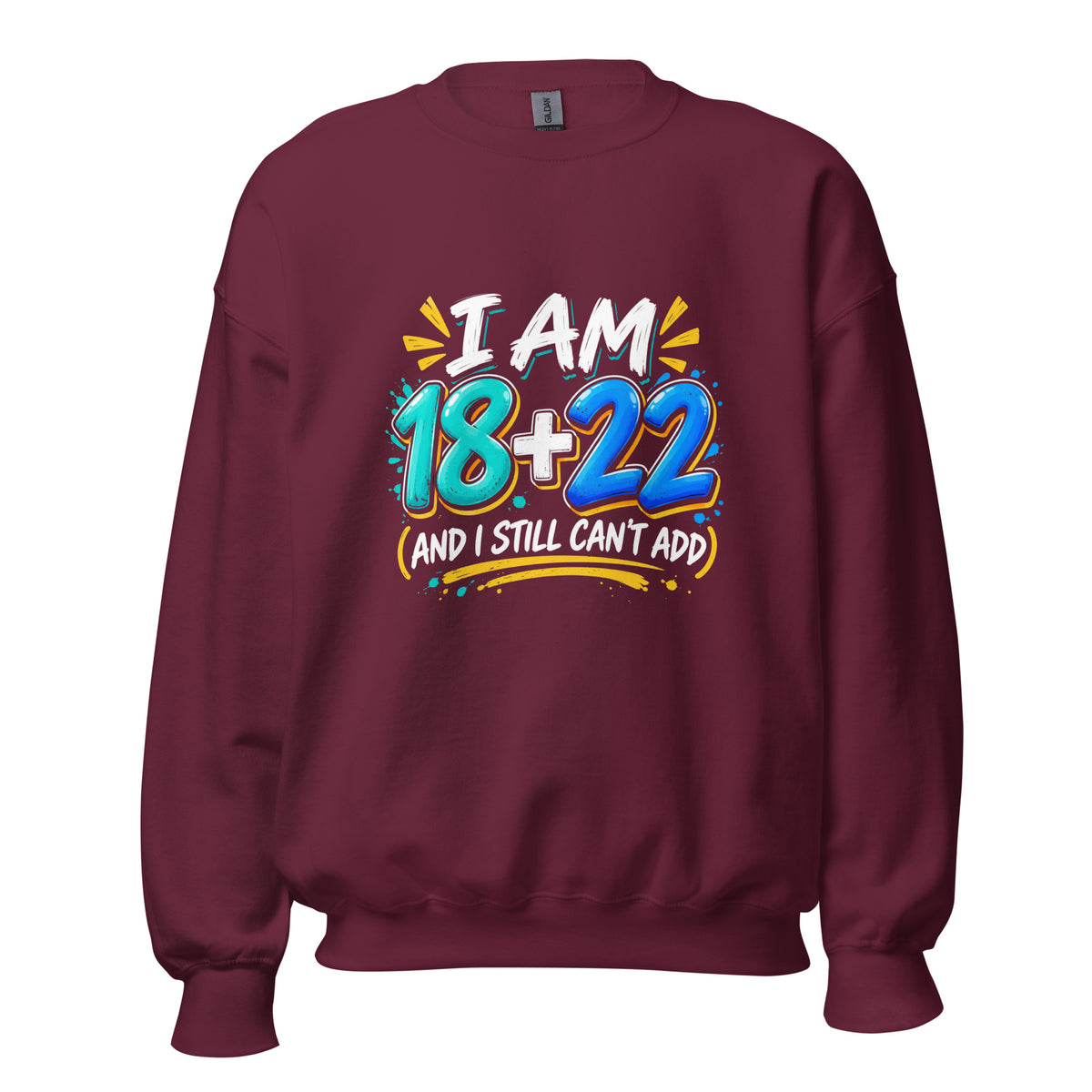 I Am 18 + 22 Red Birthday Jumper