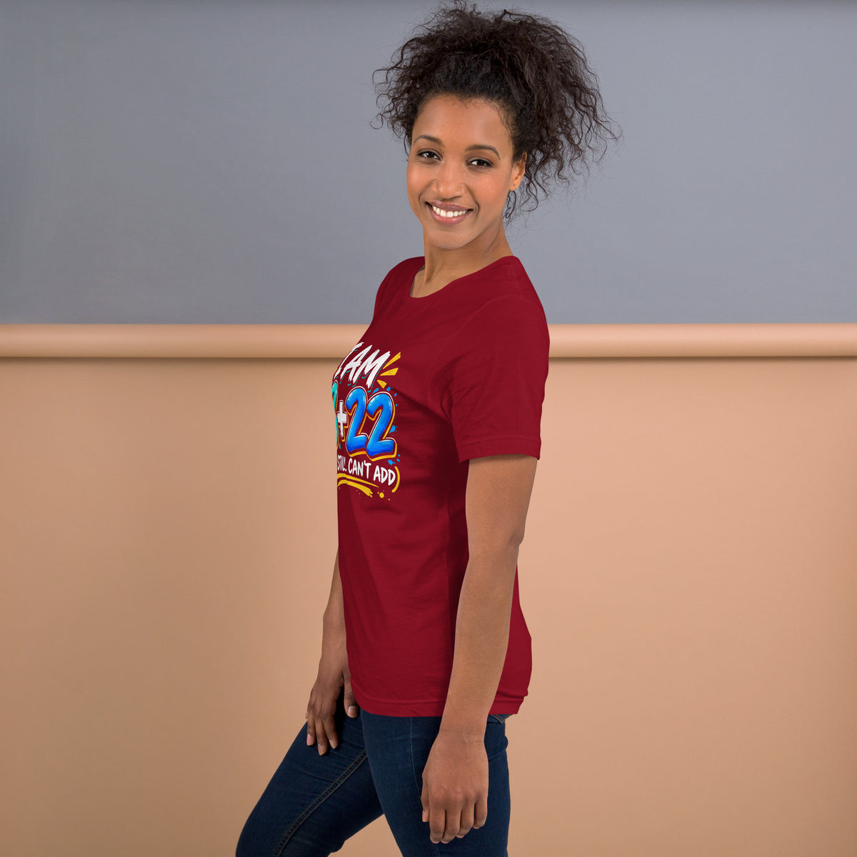 Side Of I Am 18 + 22 Red Tee