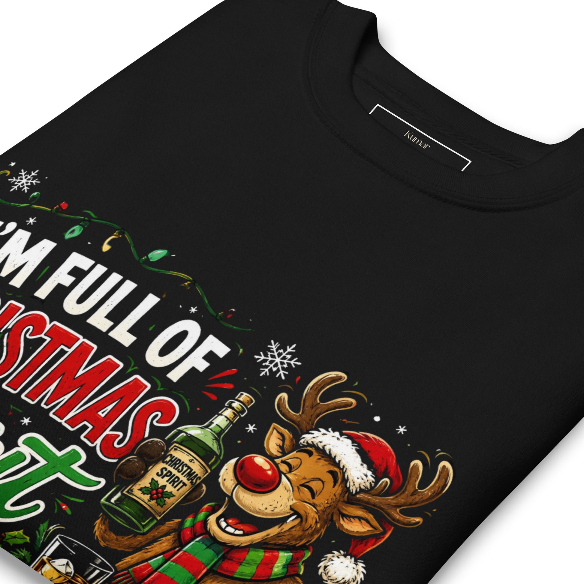 I'm Full Of Christmas Spirit Folded Jumper