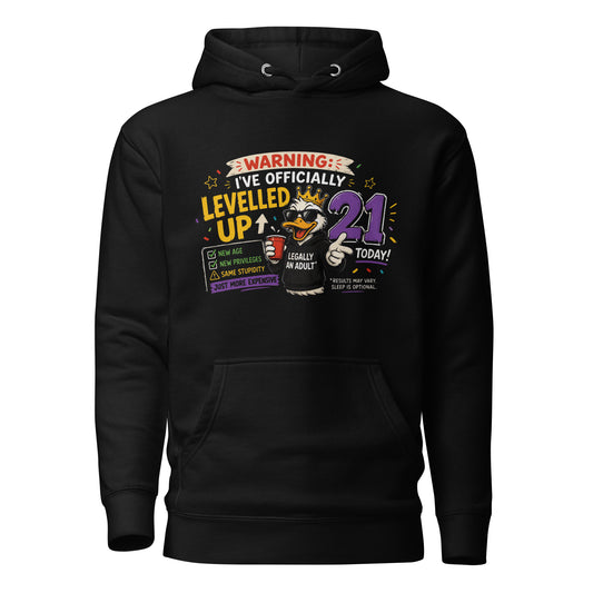 I've Officially Turned 21 Today Black Hoodie