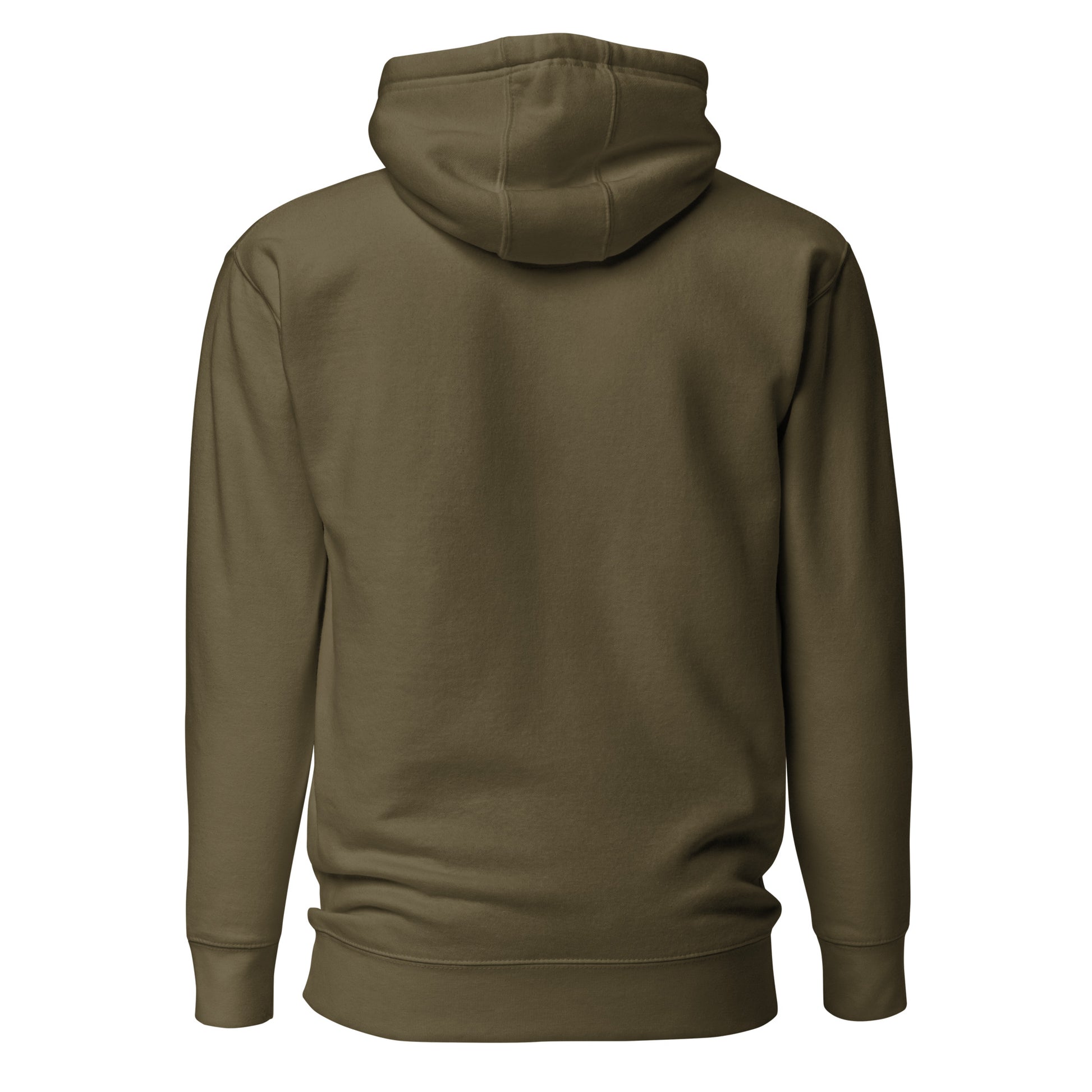 Back Of Hangry Man Brown Hoodie