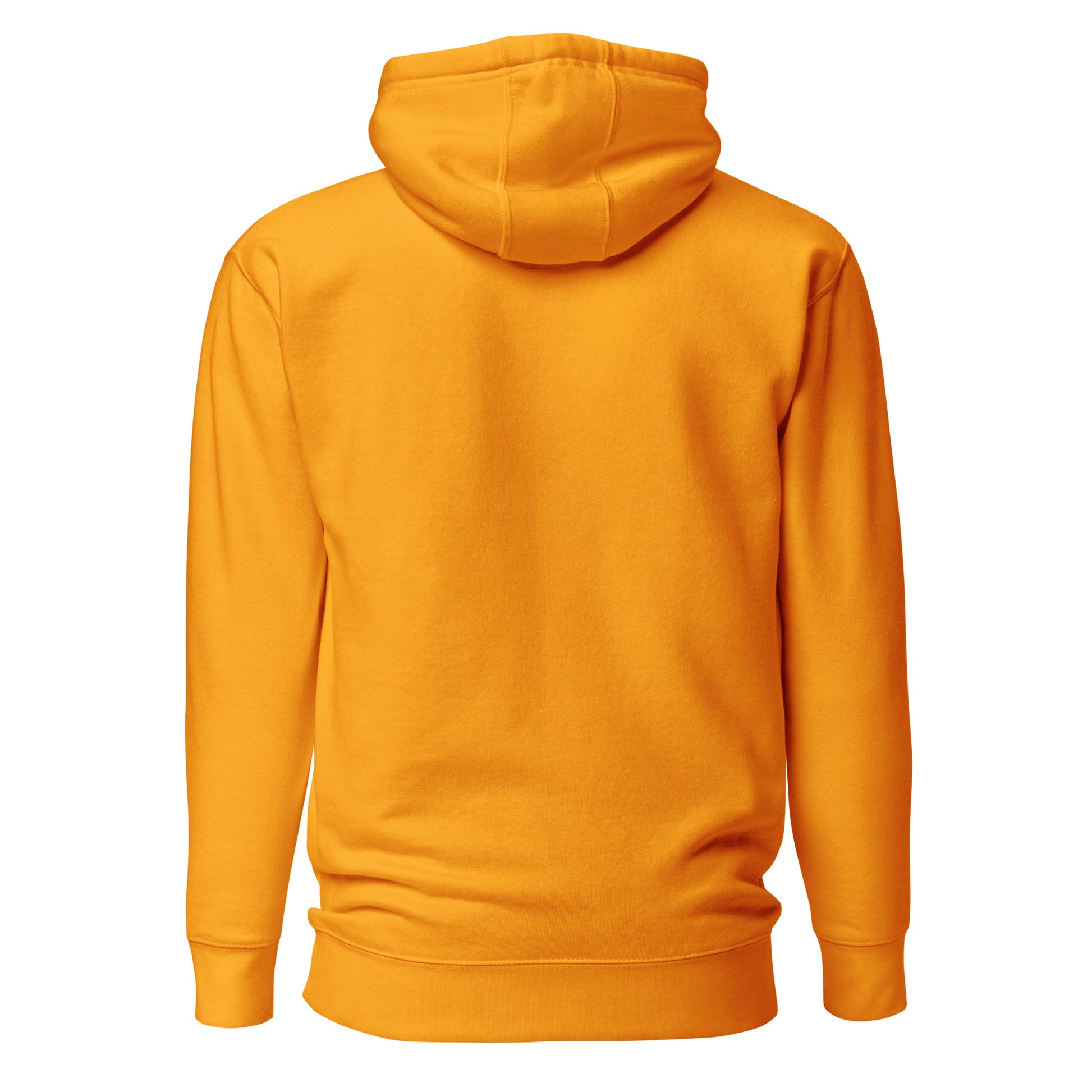 Back Of Hangry Man Yellow Hoodie