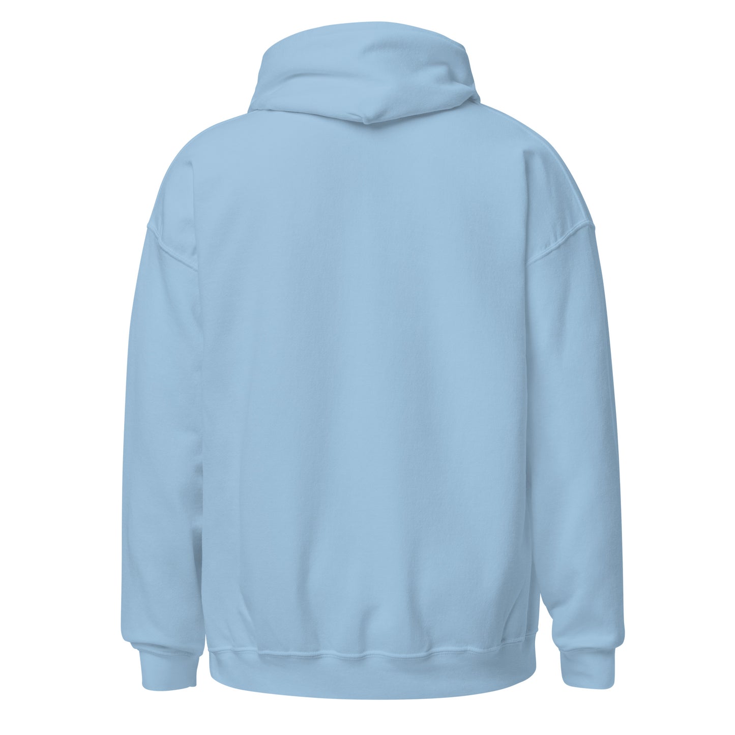 Back Of Ladies Hooded Made In 1986 Hoodie (Light Blue)