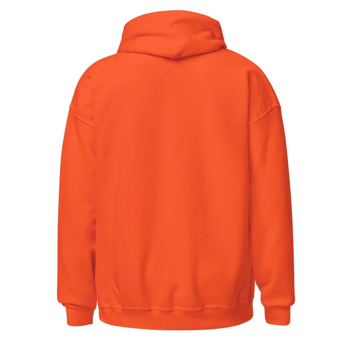 Back Of Ladies Made In 1986 Orange Hoodie