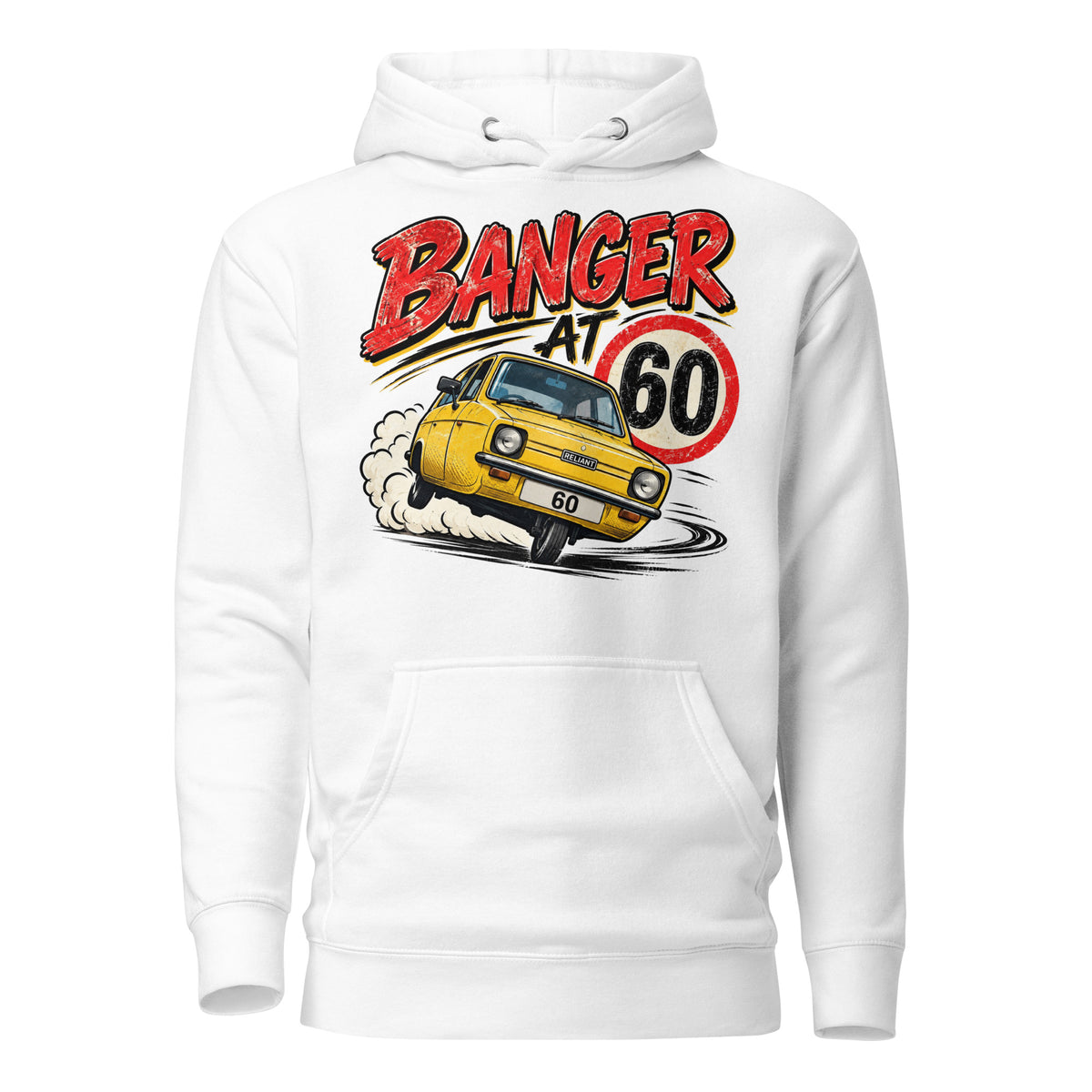 Banger At 60 White Hoodie