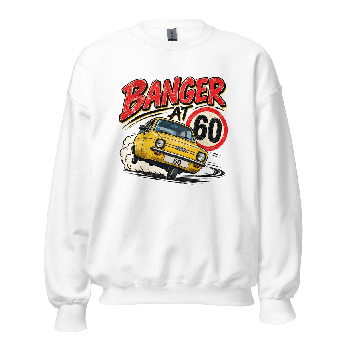 Banger At 60 White Jumper