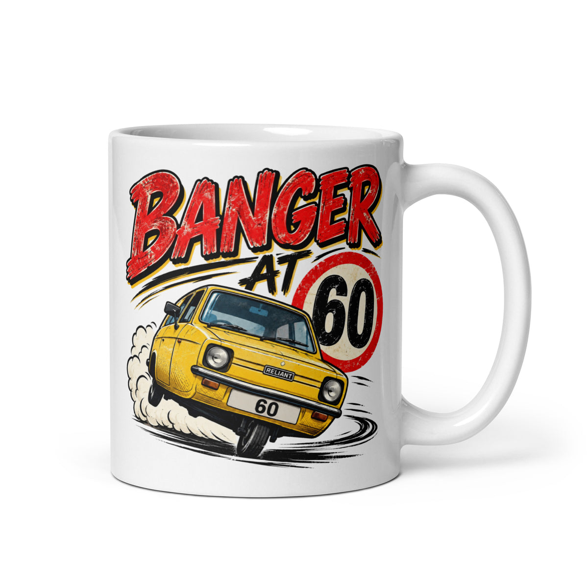 Banger At 60 White Mug