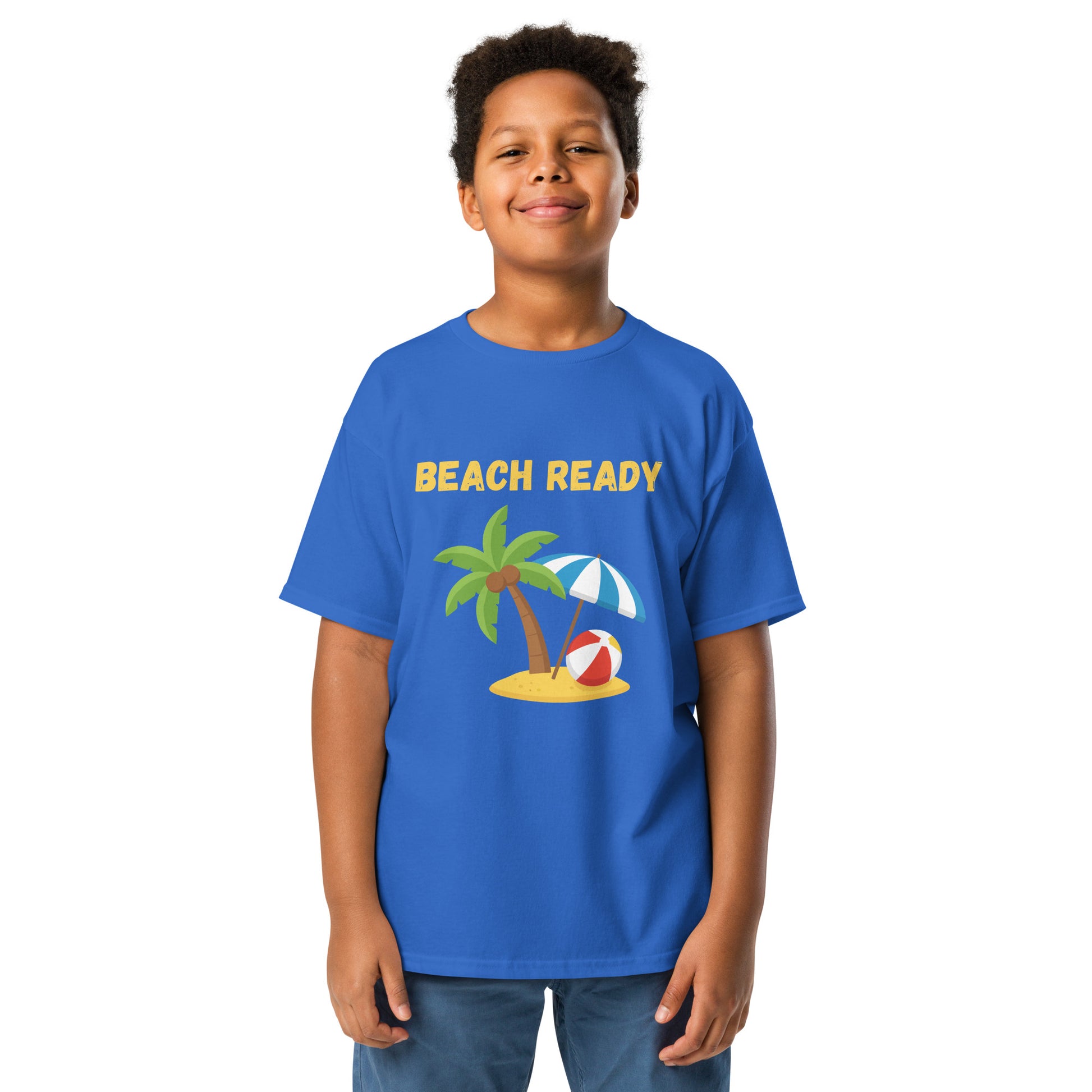 Beach Ready Blue Kids T-Shirt