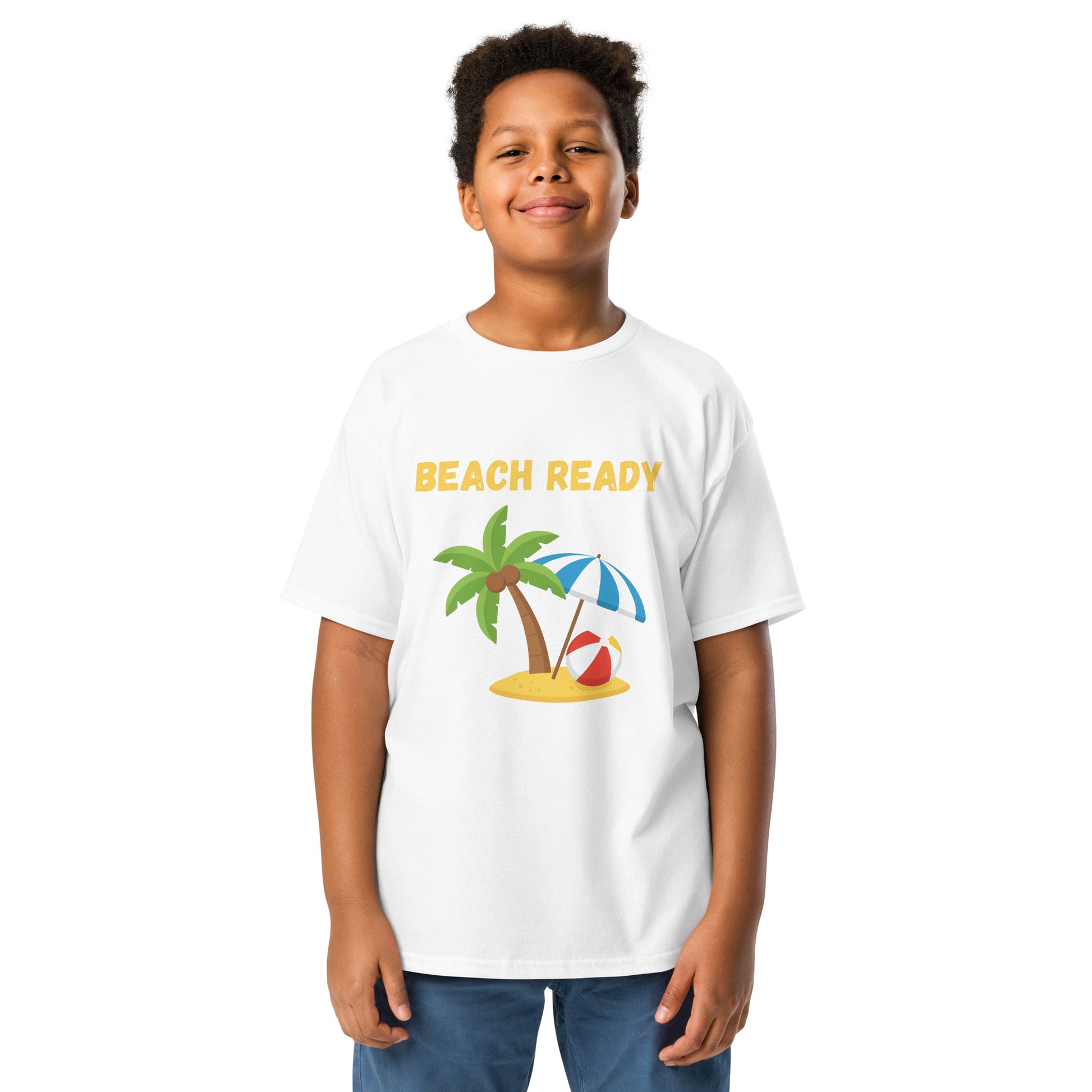 Kids Beach Ready White Tee