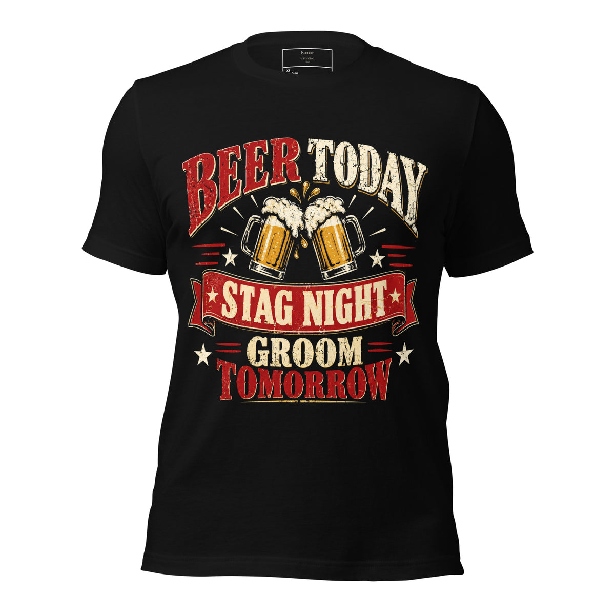 Beer Today Groom Tomorrow Stag Night T-Shirt