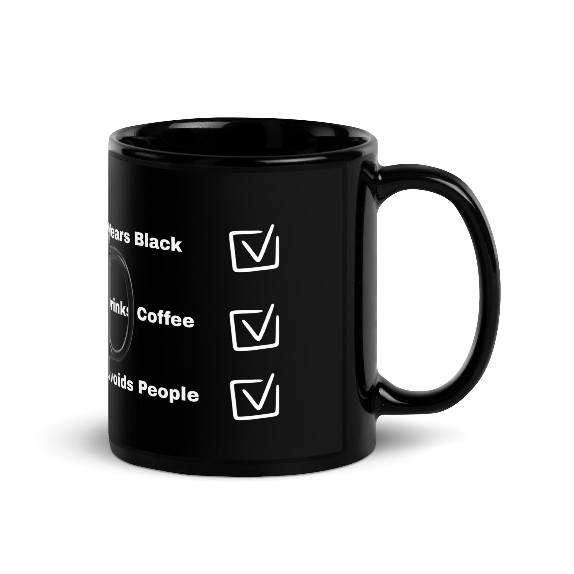 Black Drinks Mug