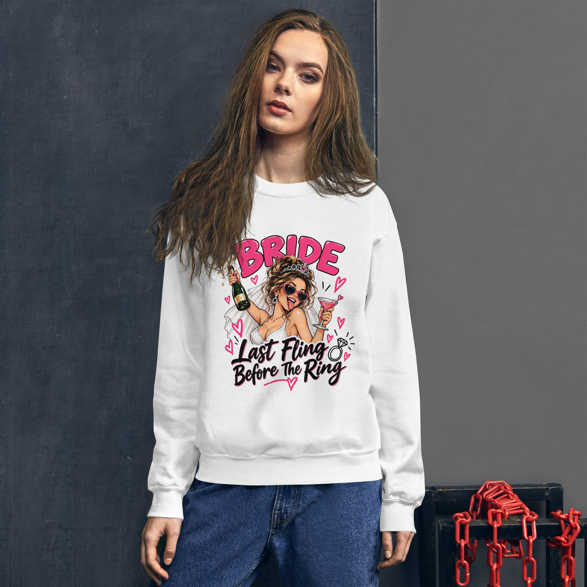 Brides Last Fling Before The Ring Hen Night Sweatshirt
