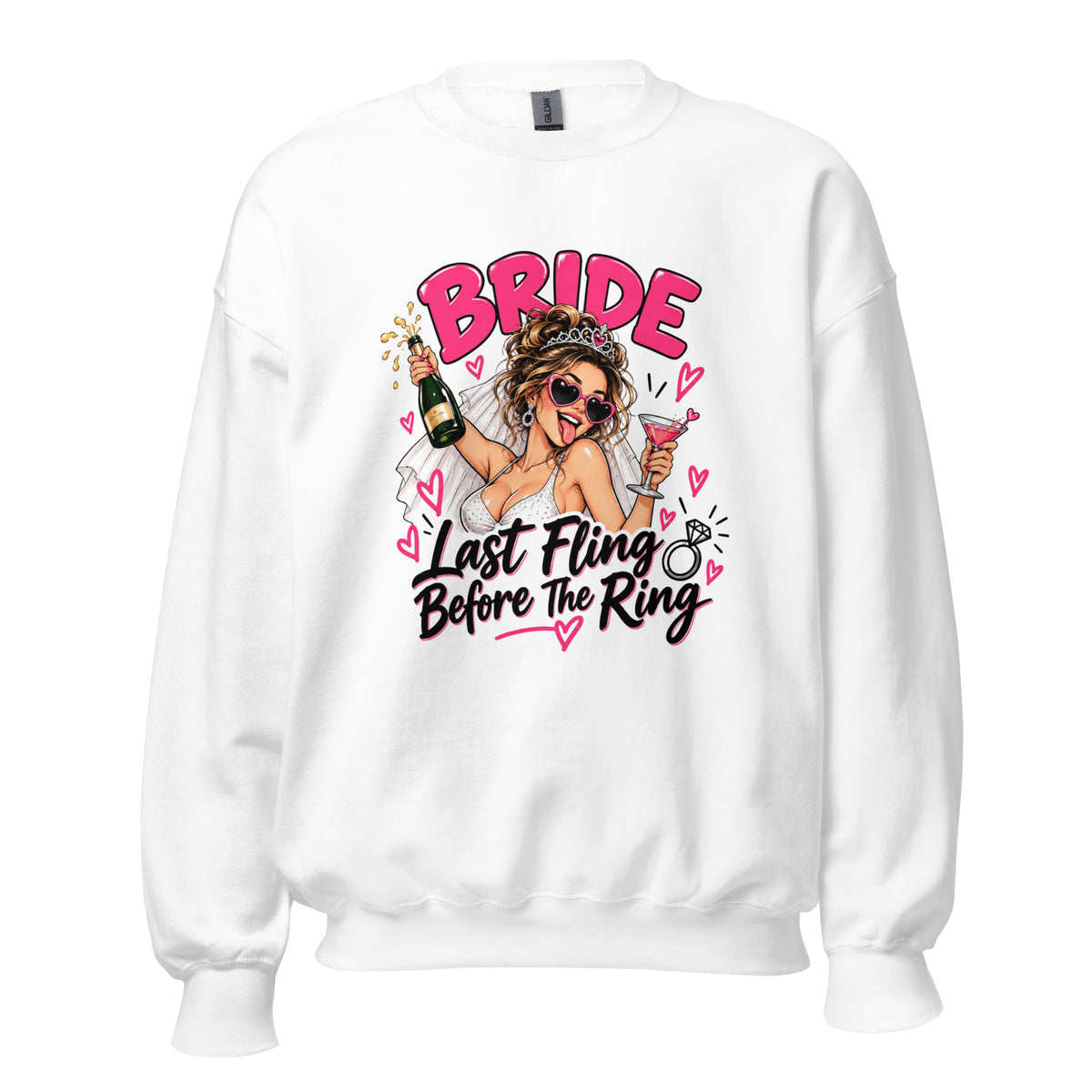 Bride's Last Fling Before The Ring Hen Party White Jumper