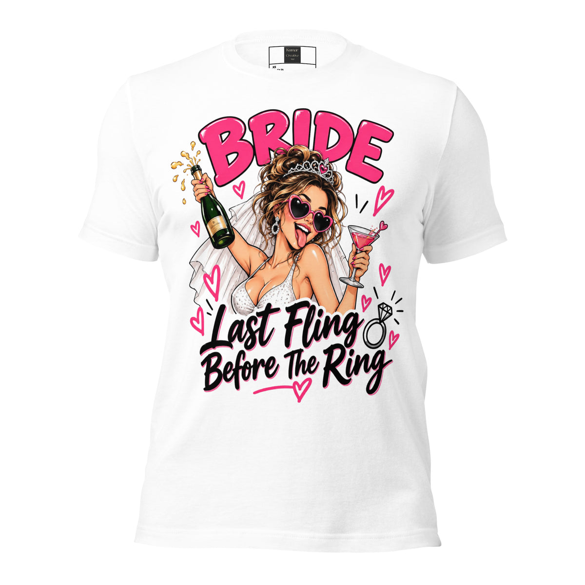 Brides Last Fling Before The Ring Hen party T-Shirt