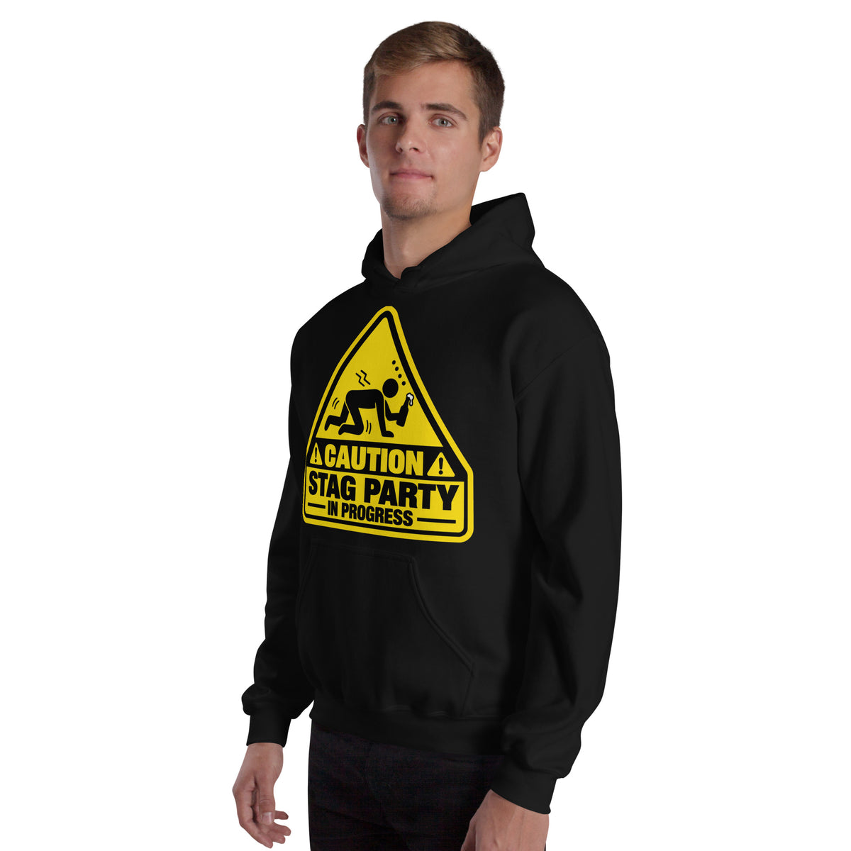 Caution Stag Party In Progress Black Hoody