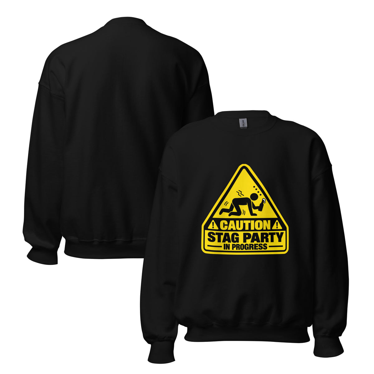 Caution Stag Party In Progress White Sweatshirt
